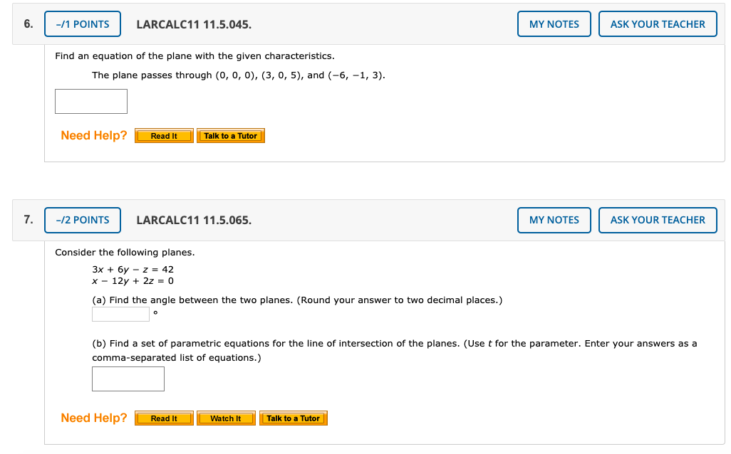 Solved 1 POINTS LARCALC11 11 5 045 MY NOTES ASK YOUR Chegg