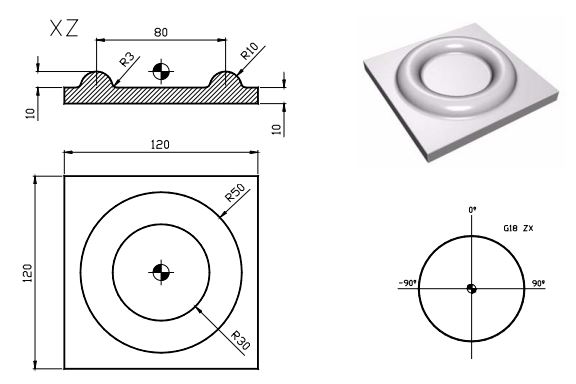 Solved Cnc Milling Code For The Above Part Chegg