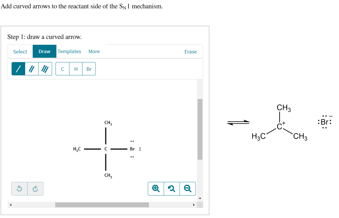 Solved Add Curved Arrows To The Reactant Side Of The Sn Chegg