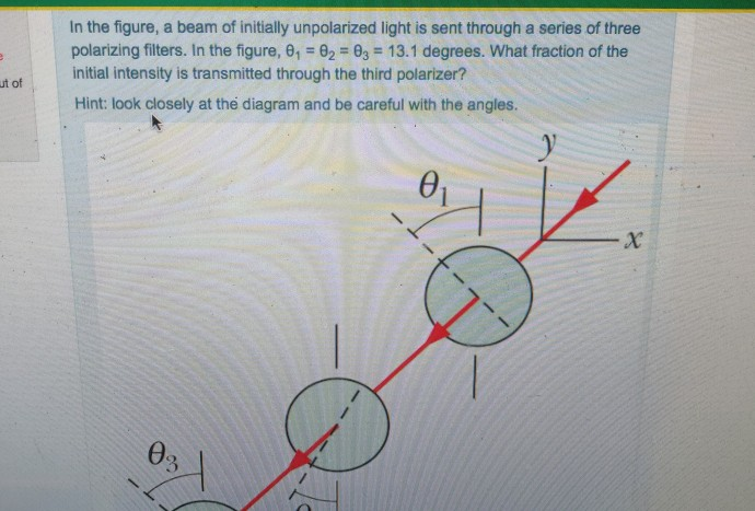 Solved In The Figure A Beam Of Initially Unpolarized Light Chegg