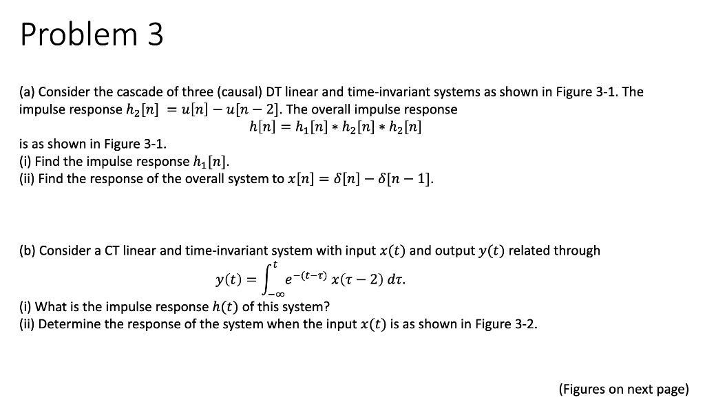 Solved Problem A Consider The Cascade Of Three Casual Chegg