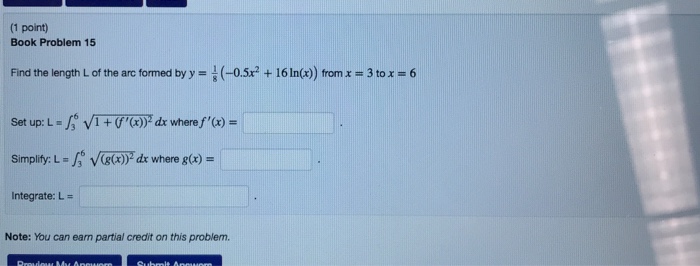 Solved 1 Point Book Problem 7 Set Up An Integral To Find Chegg