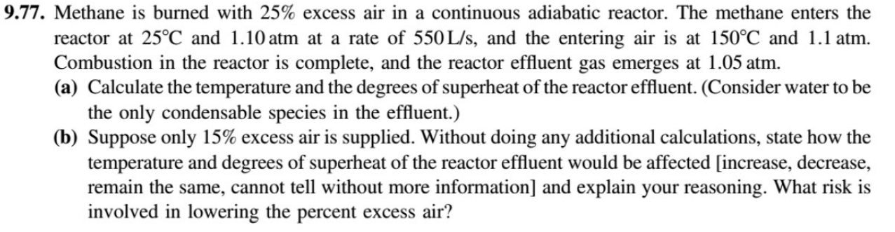 Methane Is Burned With Excess Air In A Chegg