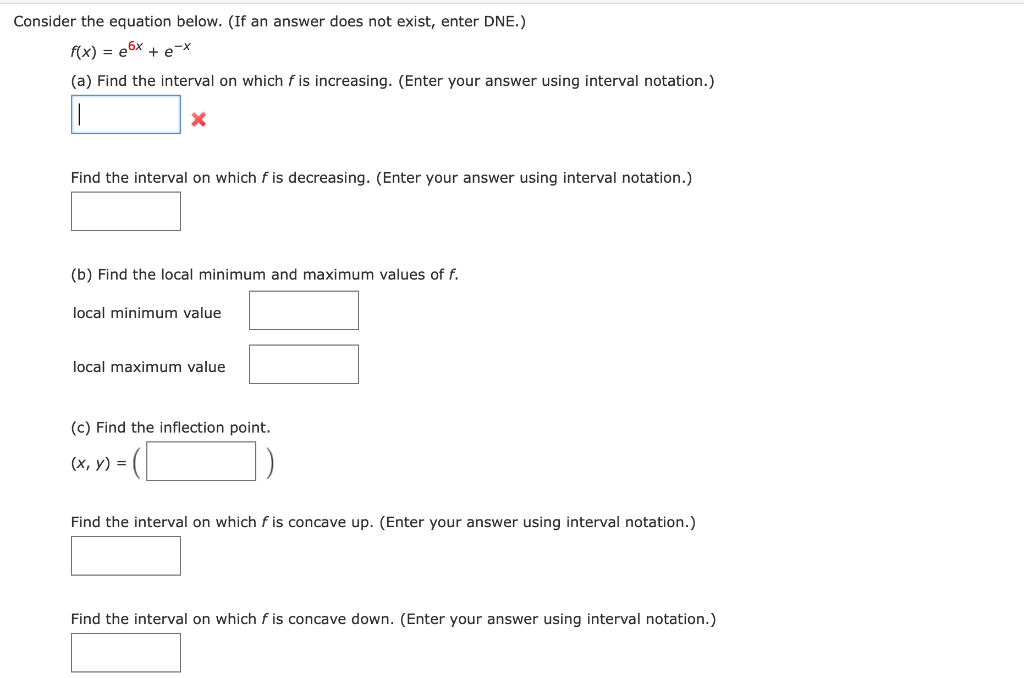 Solved Consider The Equation Below If An Answer Does Not Chegg