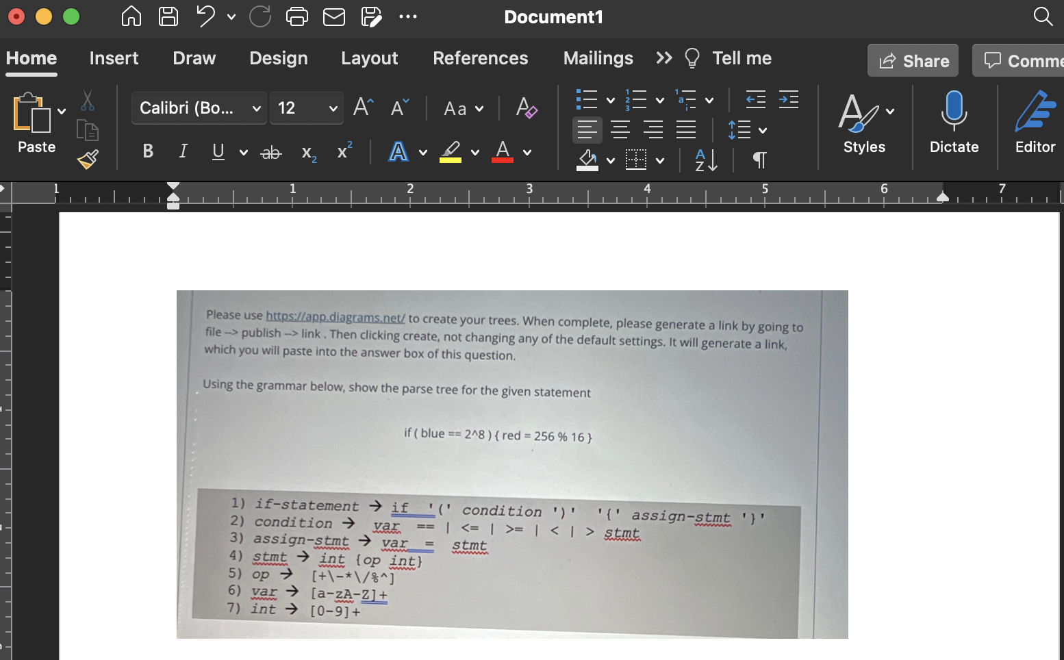 Solved Dr G Document1 A Home Insert Draw Design Layout Chegg