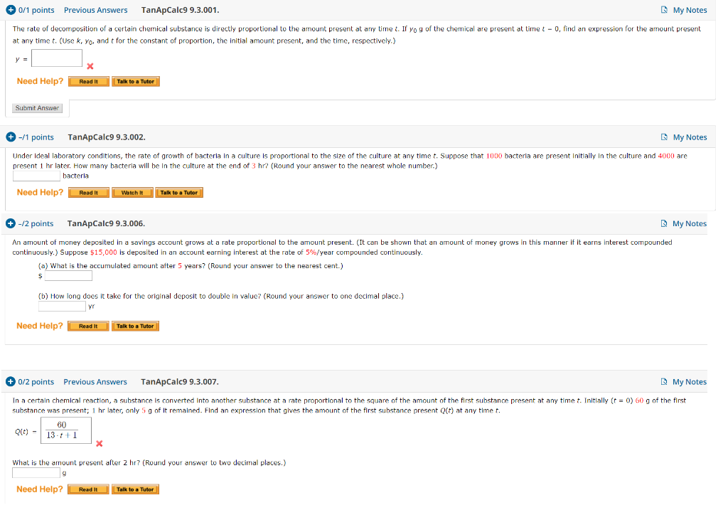 Solved 0 1 Points Previous Answers TanApCalc9 9 3 001 My Chegg