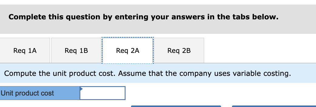 Solved Exercise Algo Variable And Absorption Costing Chegg