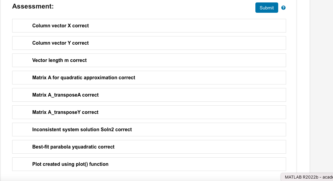 Solved MATLAB Least Squares Approximation In This Activity Chegg