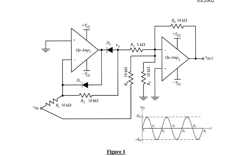 Solved A Non Ideal Op Circuit Configured With 2 Op Amps Chegg