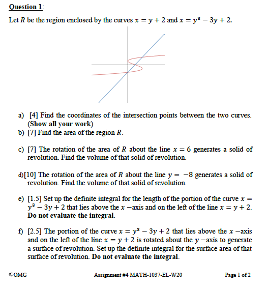 Solved Question Let R Be The Region Enclosed By The Chegg