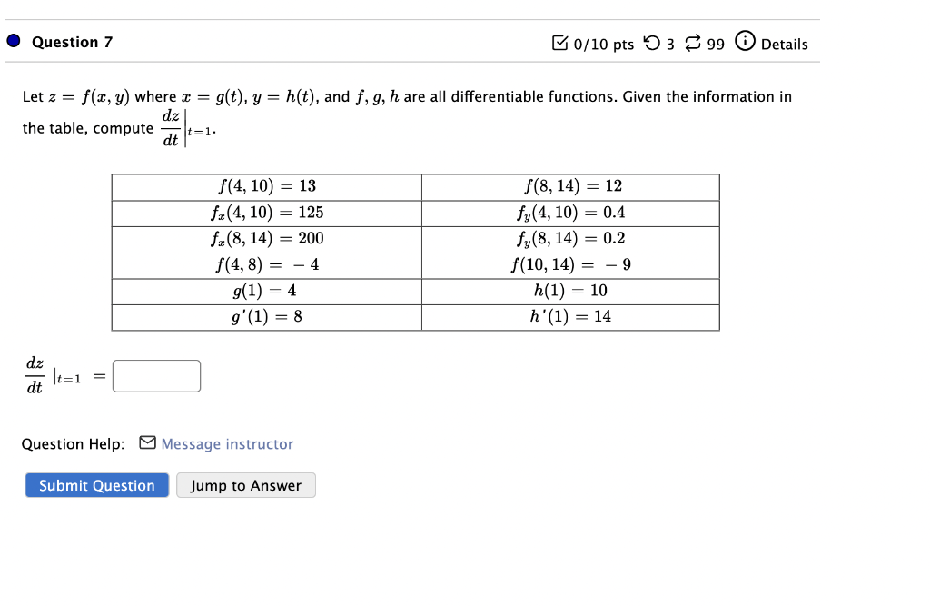 Solved Let Z F X Y Where X G T Y H T And F G H Are All Chegg