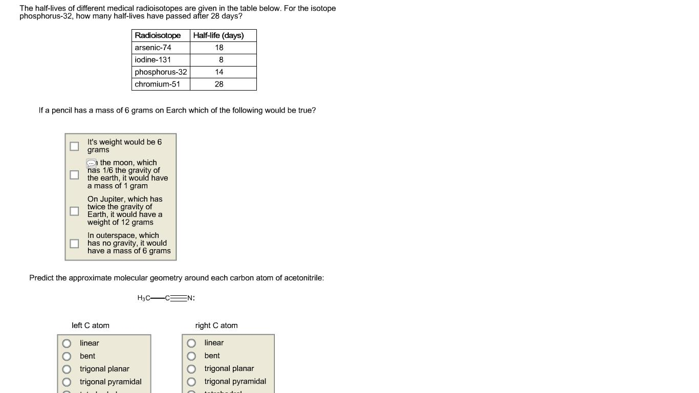 Isotope homework help
