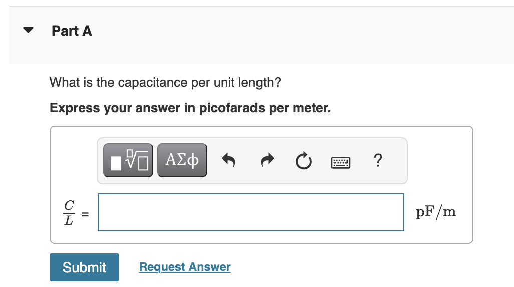 Solved A Cylindrical Capacitor Has An Inner Conductor Of Chegg