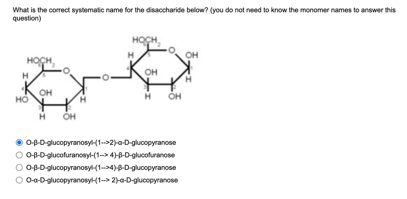 Solved What Is The Correct Systematic Name For The Disa