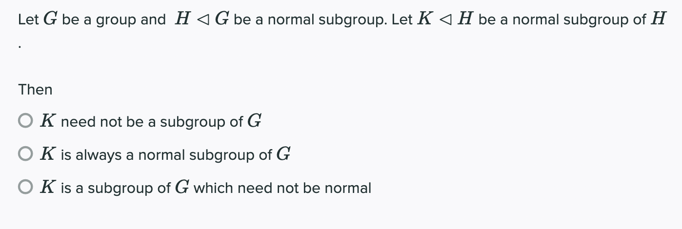 Solved Let G Be A Group And H G Be A Normal Subgroup Let Chegg