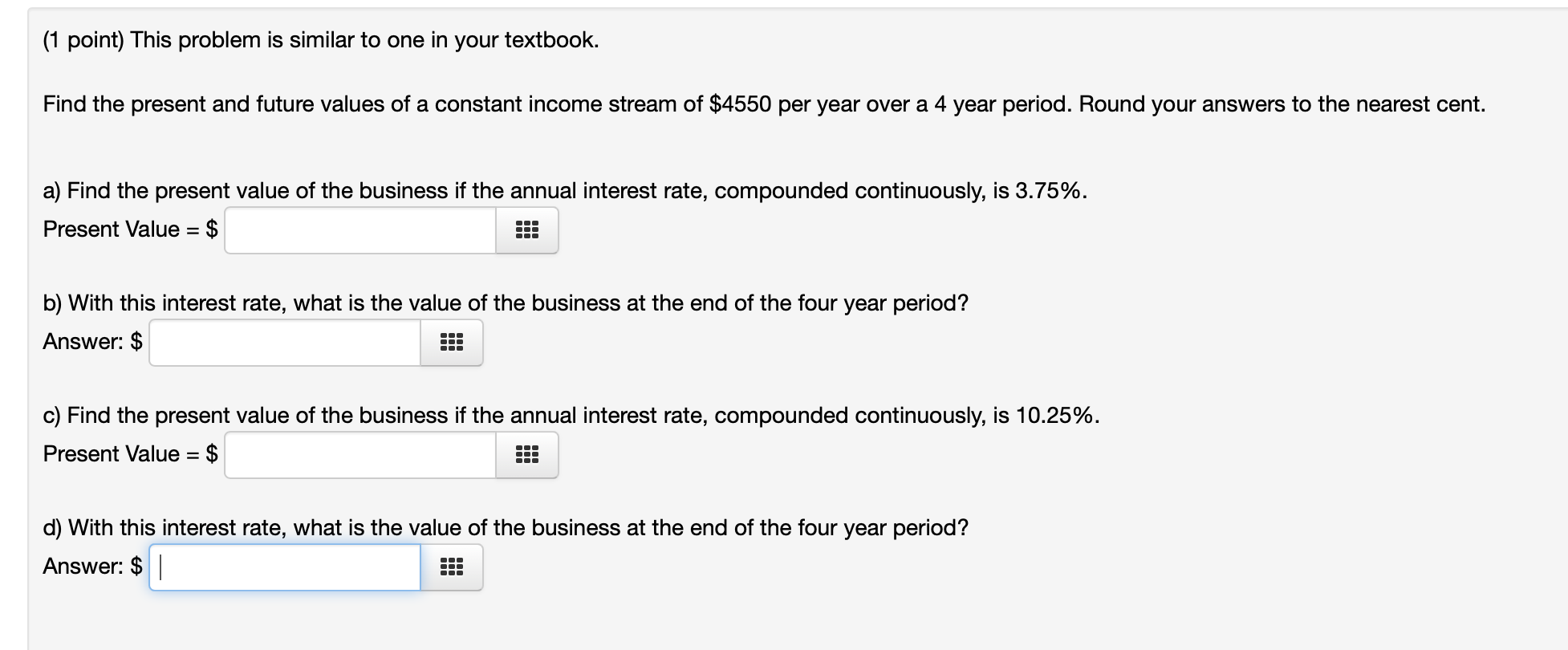 Solved 1 Point This Problem Is Similar To One In Your Chegg