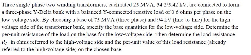 Solved Three Single Phase Two Winding Transformers Each Chegg