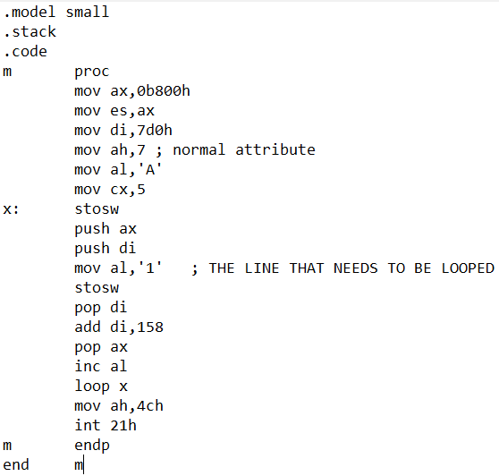 Solved Write An Assembly Language Program That Will Display Chegg