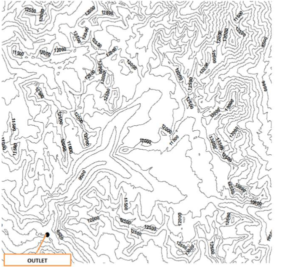 Solved Question Delineate Watershed Boundary For The Area Chegg