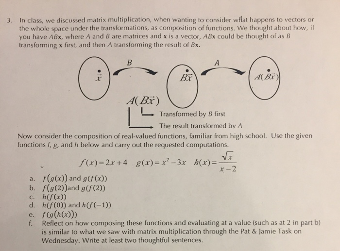 Solved In Class We Discussed Matrix Multiplication When Chegg