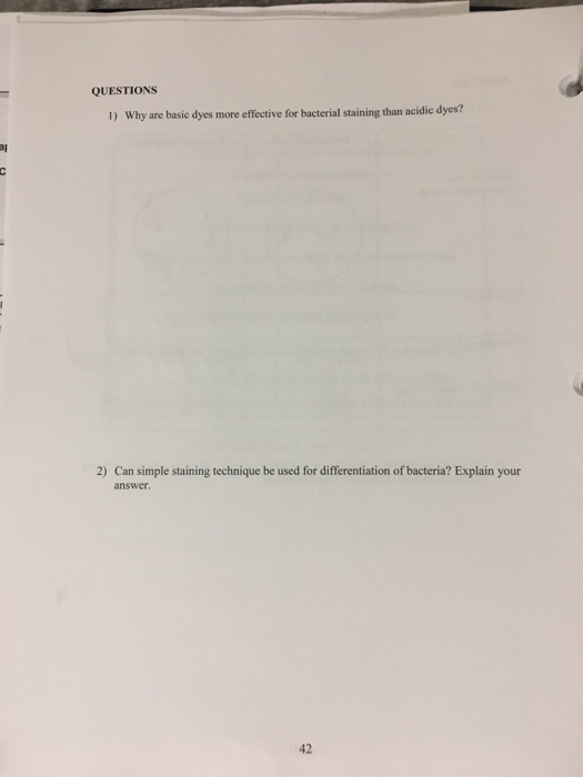 Solved Module S Simple Staining Objectives Be Familiar Or Be Chegg