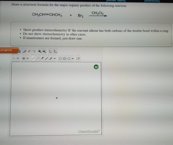 Solved Theview Topics Relarences Draw A Structural Formula Chegg