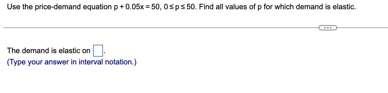 Solved Use The Price Demand Equation P X P Find Chegg