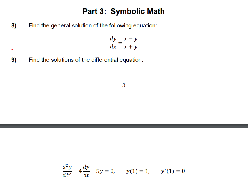 Solved Find The General Solution Of The Following Chegg