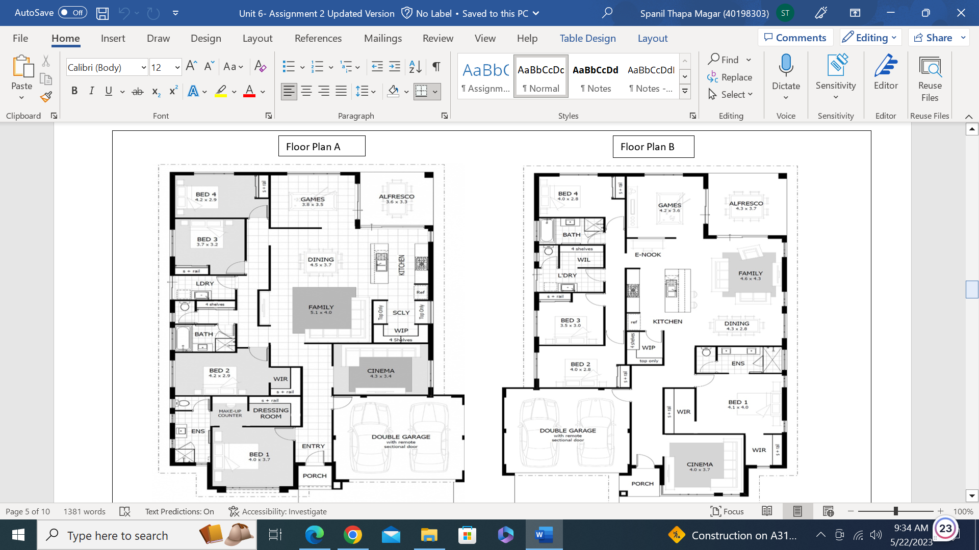 Solved 5 Relate A Set Ofconstruction Drawings To Chegg