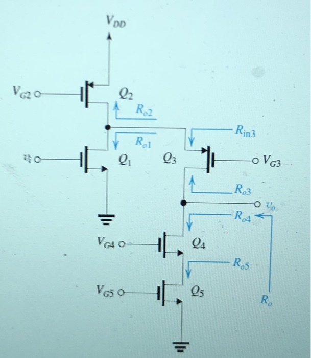 Solved Figure P Shows A Folded Cascode Cmos Chegg