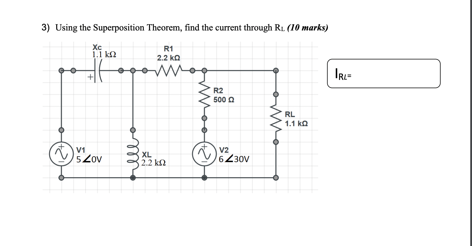 Solved Using The Superposition Theorem Find The Current Chegg