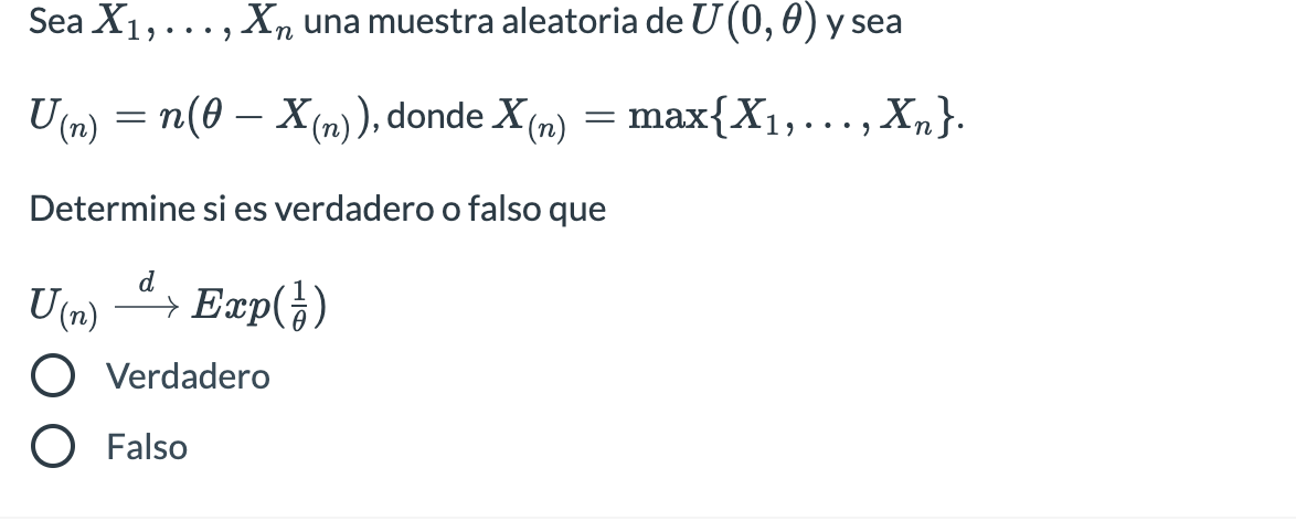 Solved Sea X1 Xn Una Muestra Aleatoria De U 0 0 Y Chegg