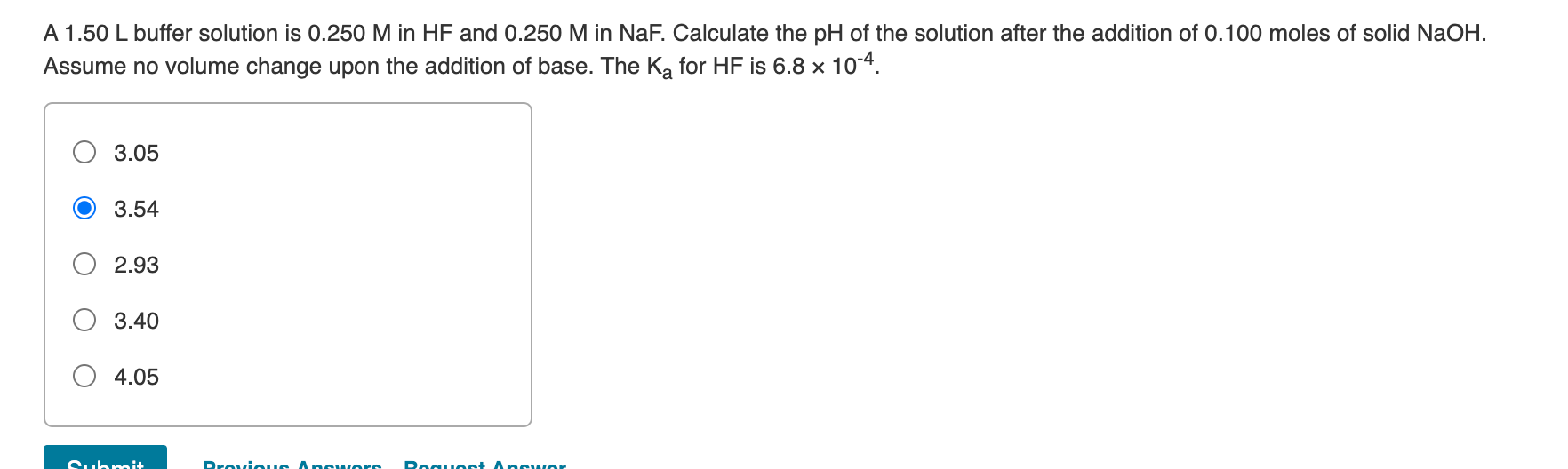 Solved A L Buffer Solution Is M In Hf And M Chegg