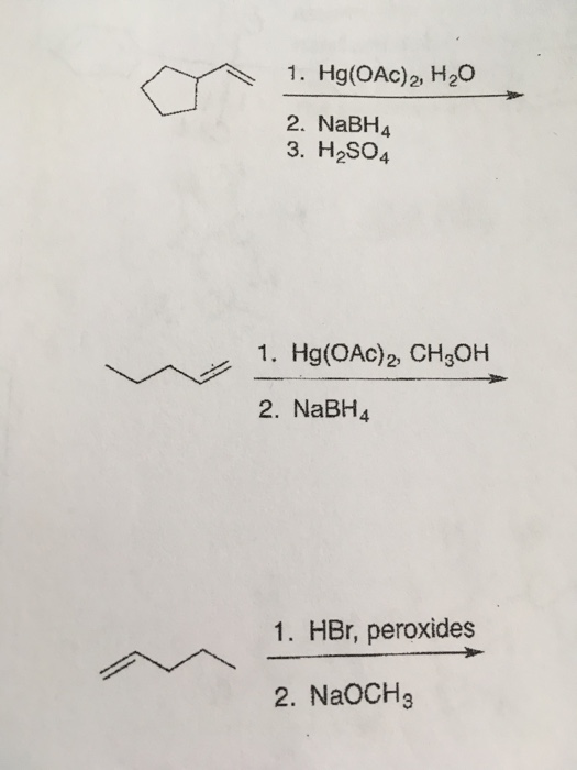 Solved Hg Oac H Nabh H So Hg Oac Ch Oh Chegg