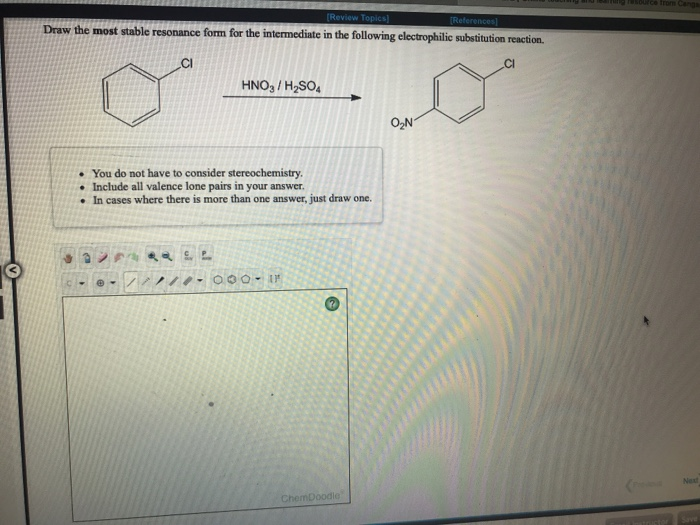 Solved Draw The Most Stable Resonance Form For The Chegg