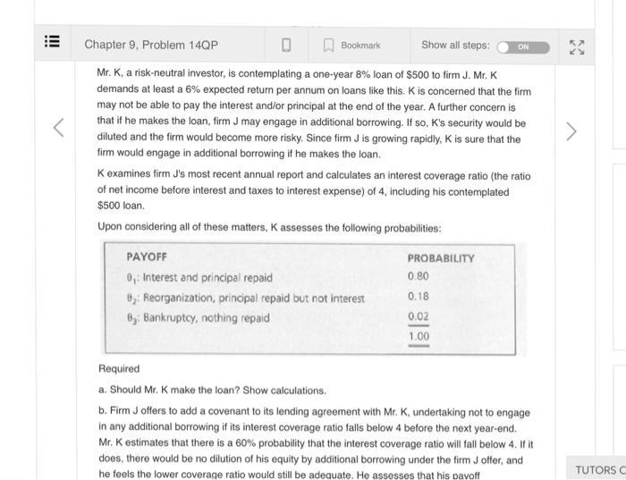 Solved Chapter Problem Qp Bookmark Show All Steps Mr Chegg