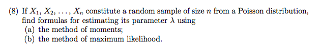 Solved If X X Xn Constitute A Random Sample Of Chegg