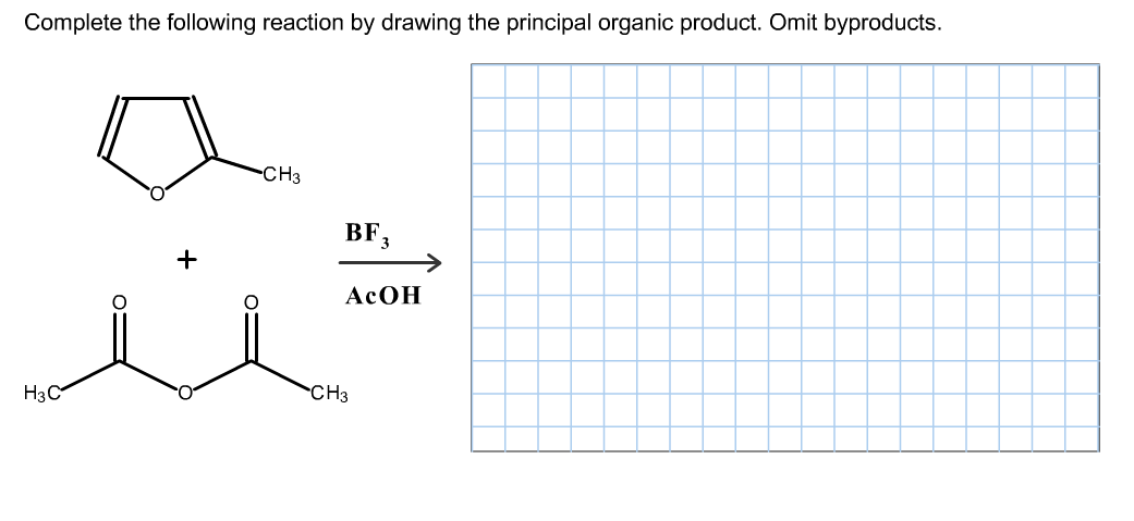 Complete The Following Reaction By Drawing The | Chegg.com