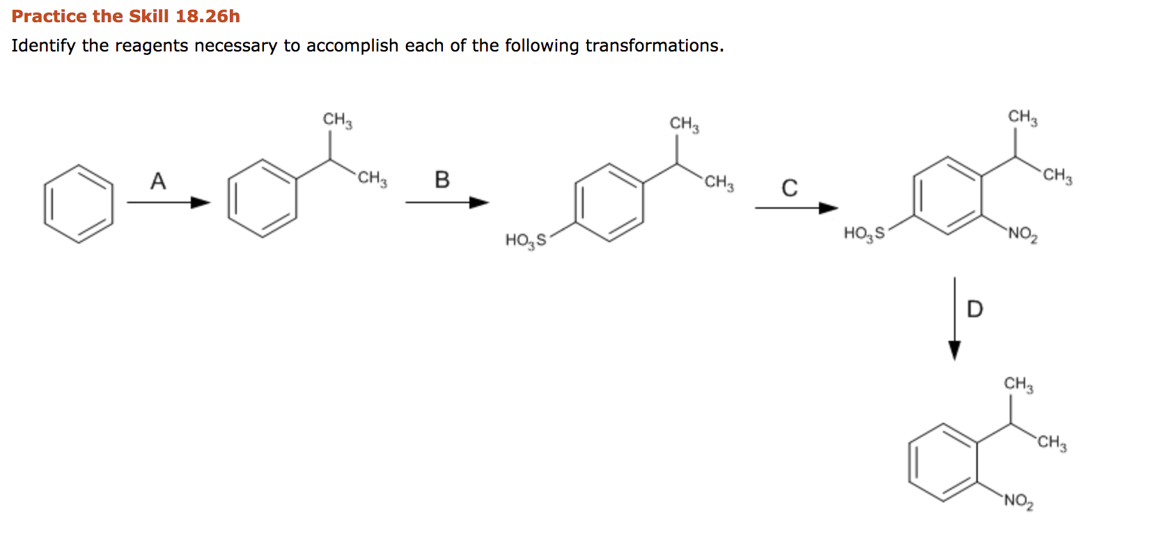 Solved Practice The Skill H Identify The Reagents Chegg