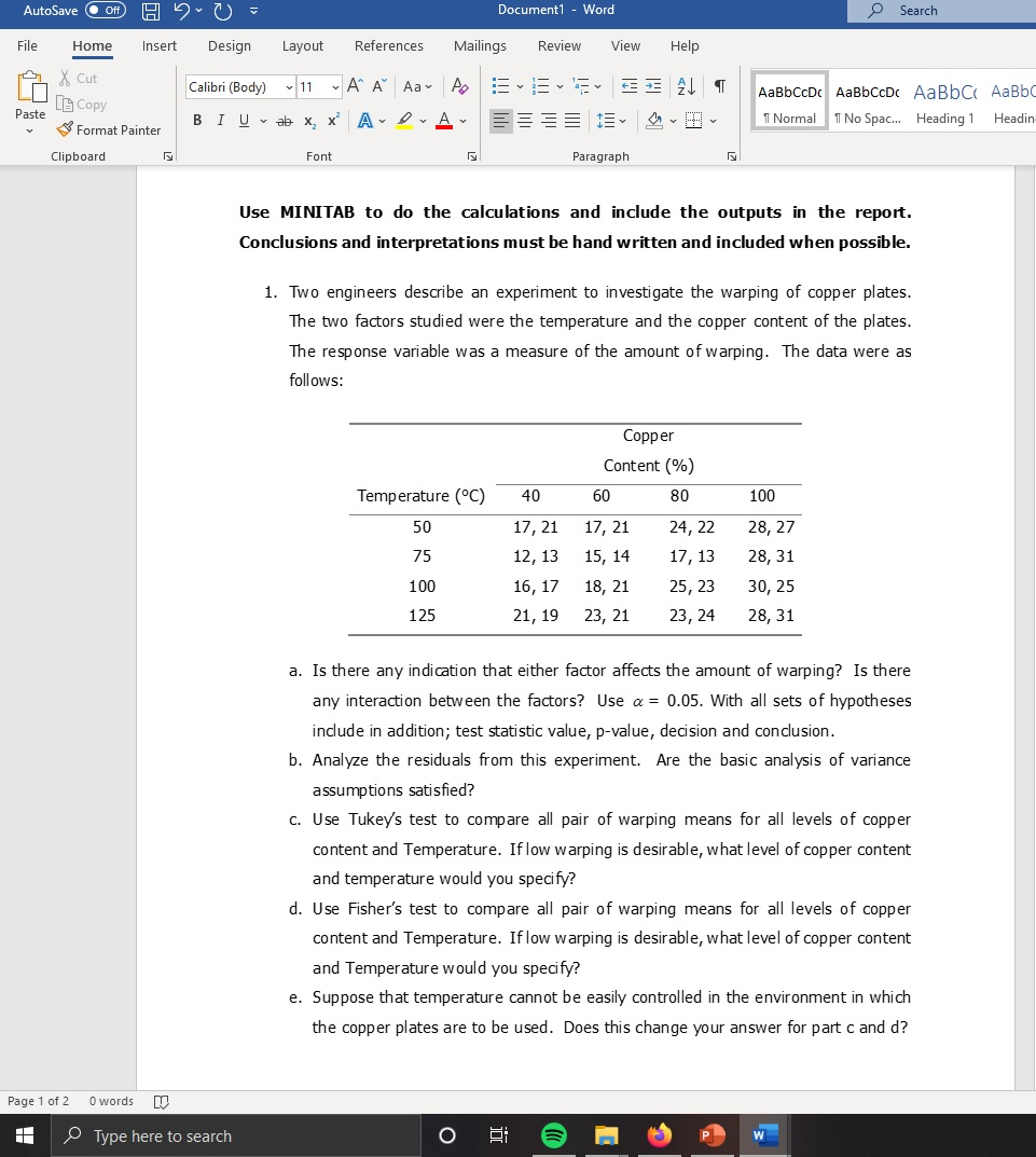 Autosave Off H U Document Word Search Insert Chegg