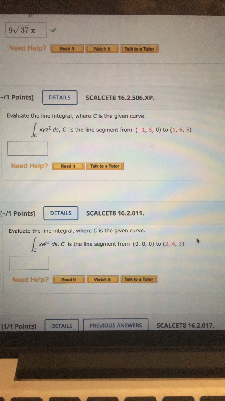 Solved V Need Help Read It Watch It Talk To A Tutor Chegg