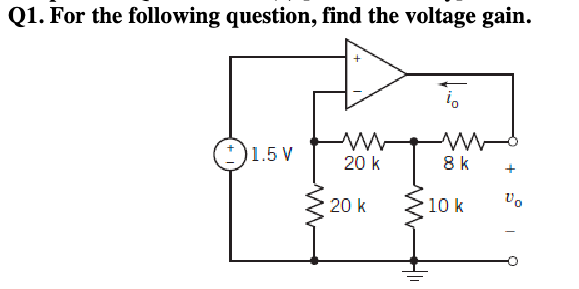 Solved Q1 For The Following Question Find The Voltage Chegg