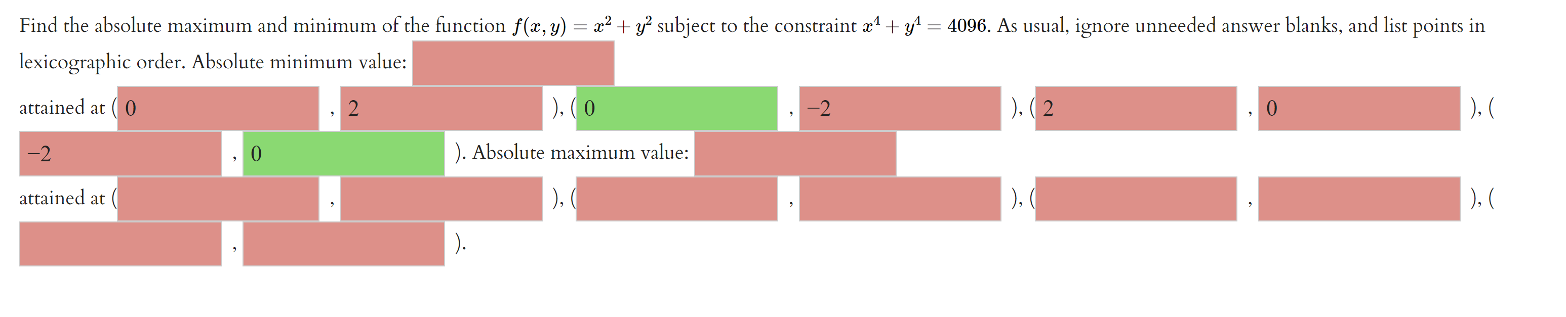 Solved Find The Absolute Maximum And Minimum Of The Function Chegg