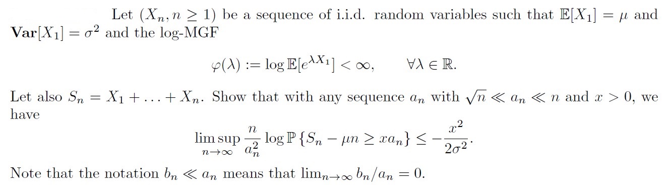 Solved Let Xn N Be A Sequence Of I I D Random Variables Chegg