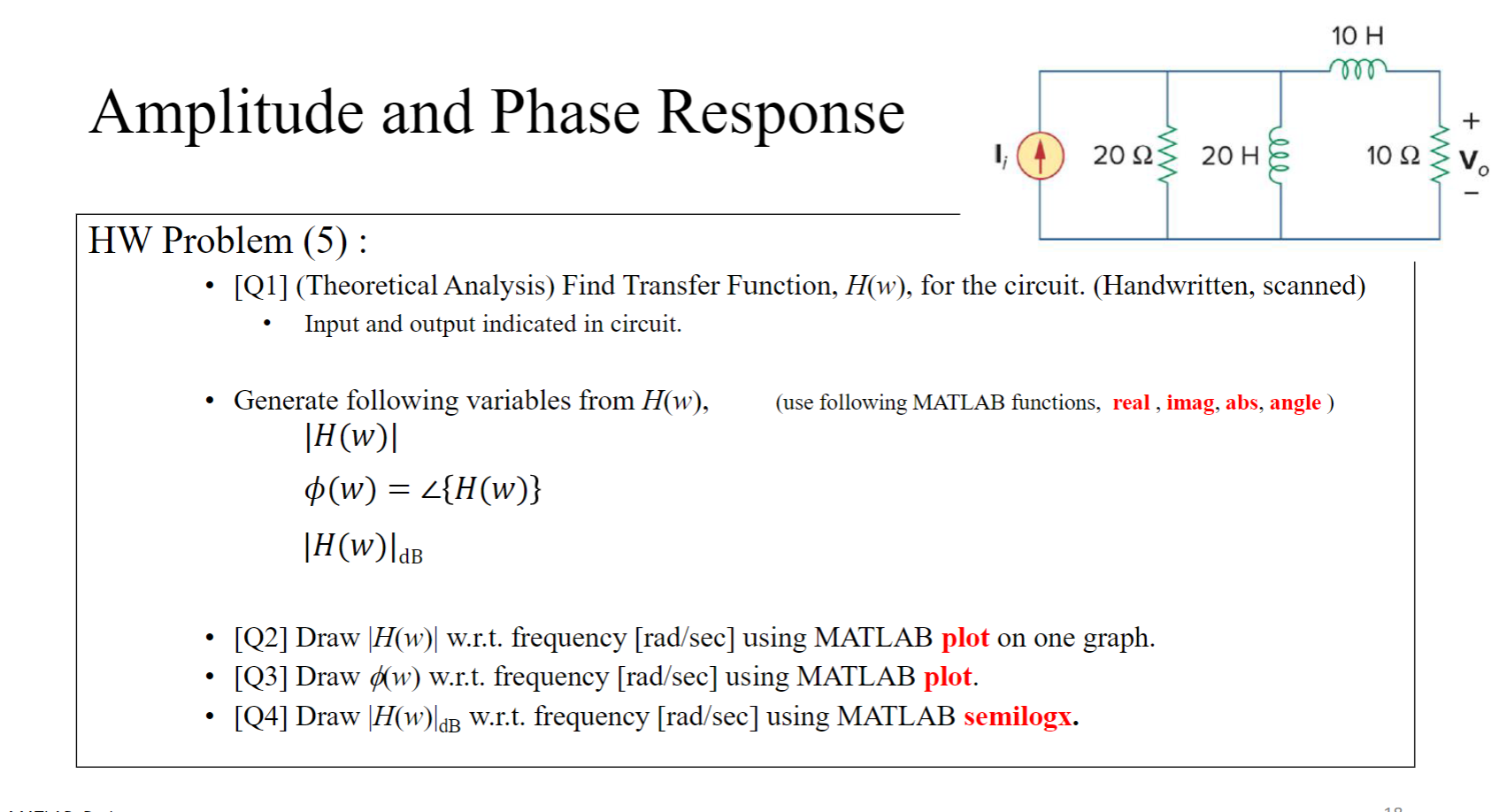 Solved Amplitude And Phase Response HW Problem 5 Q1 Chegg