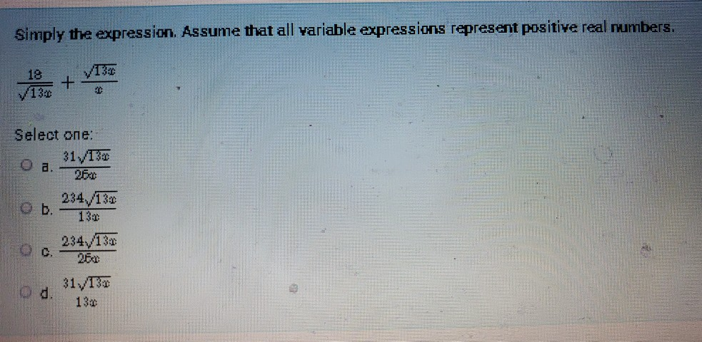 Solved Simply The Expression Assume That All Variable Chegg