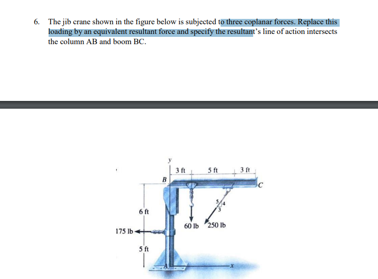 Solved The Jib Crane Shown In The Figure Below Is Subjected Chegg