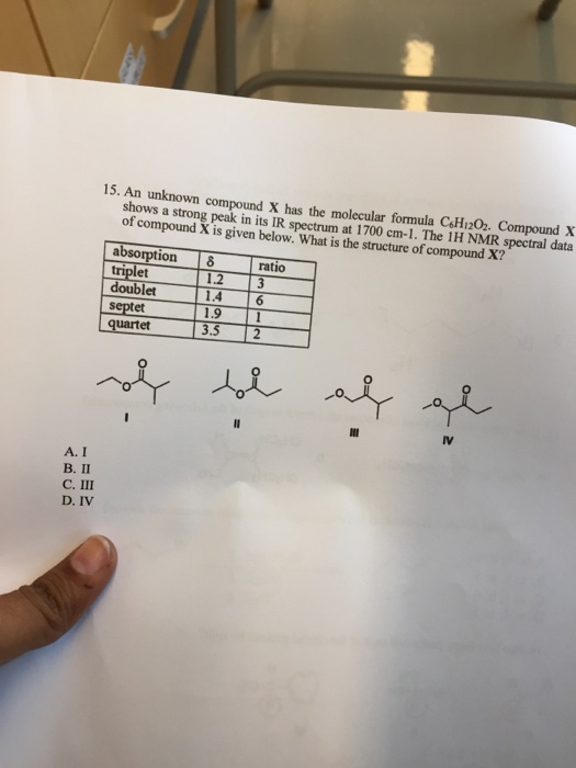 Solved An Unknown Compound X Has The Molecular Formula Chegg