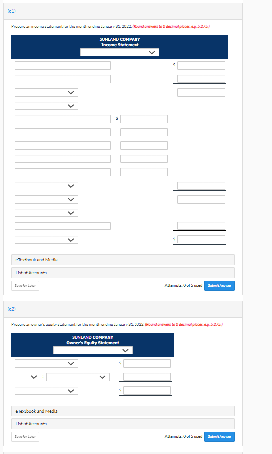 Solved Sunland Company S Balance Sheet At December Chegg