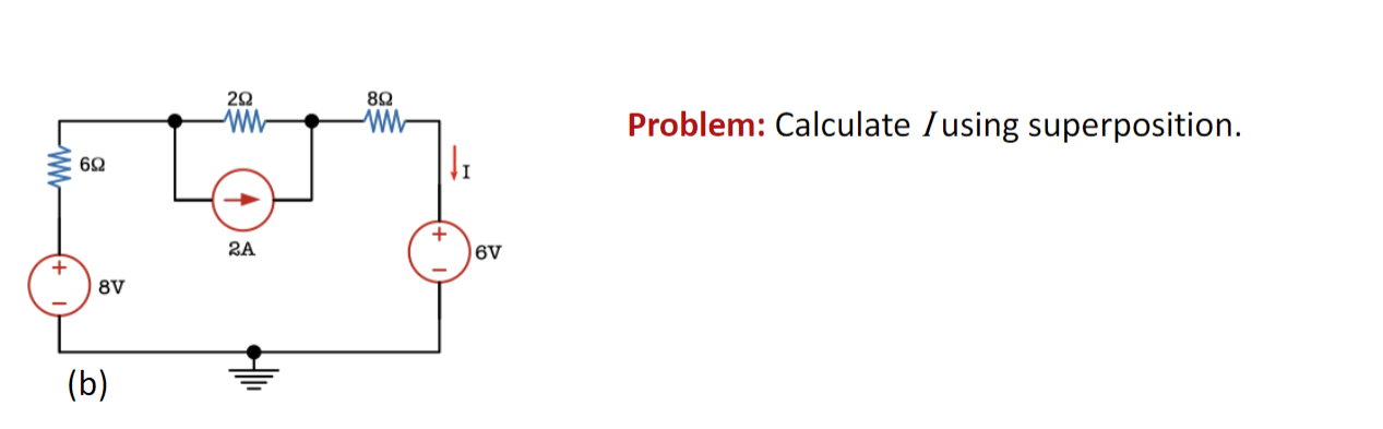 Solved Calculate I Using Superposition Problem Calculate